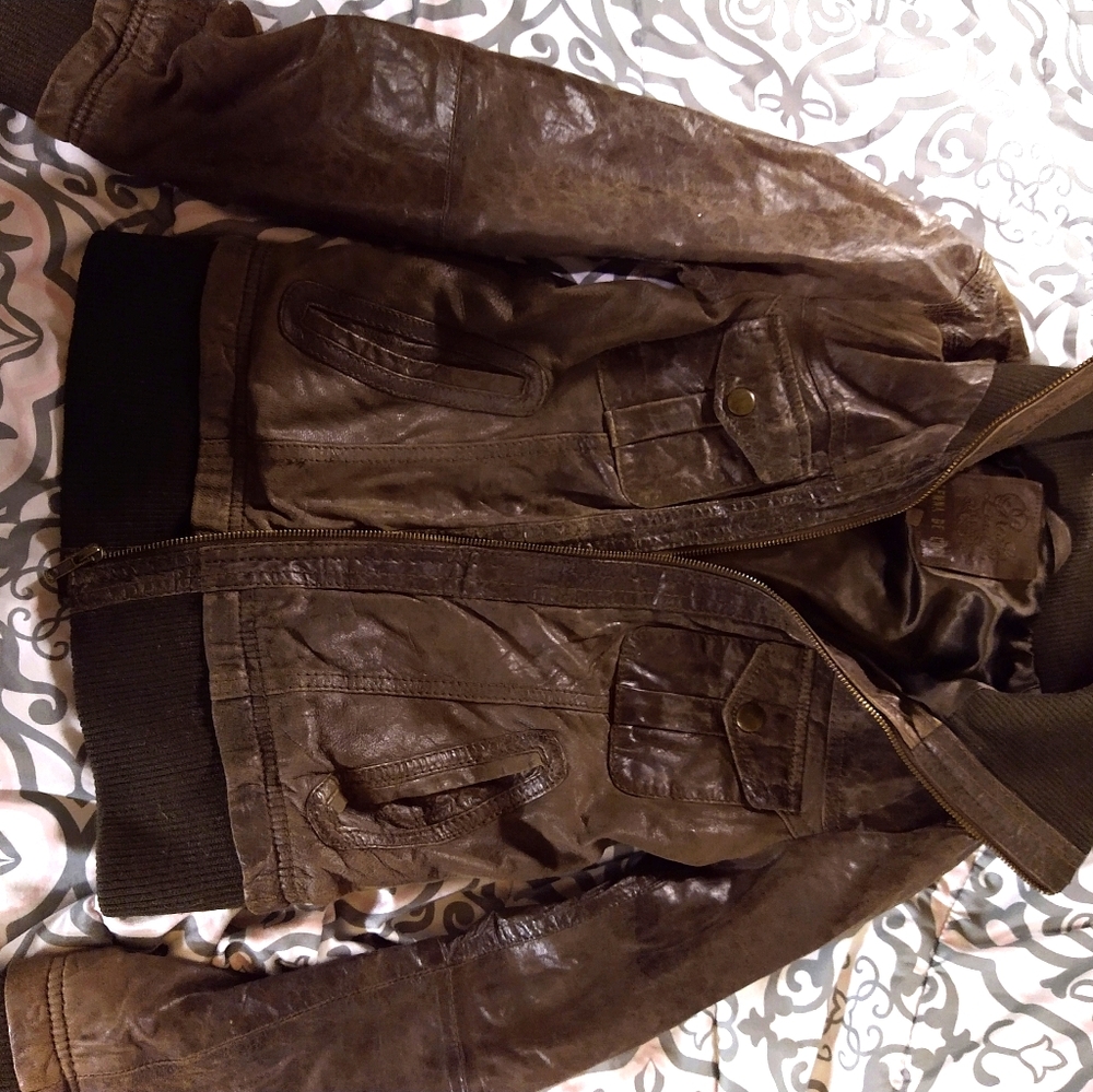 Leather jacket small